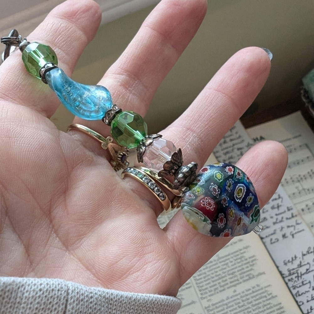 Colorful Beaded Keychain - Picture 2 of 11